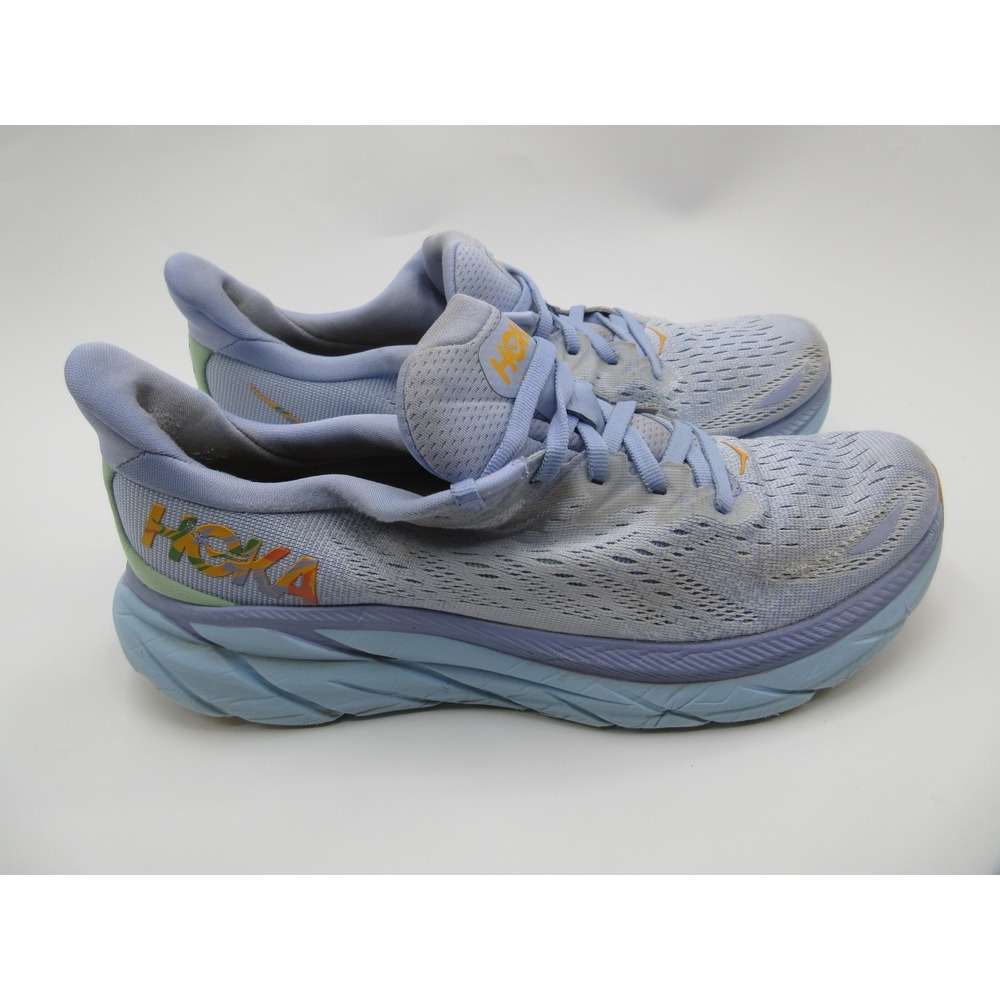 Hoka One Shoes Womens Size 8.5 Purple‎ Clifton 8 Running Sneakers 1119394 BLSG